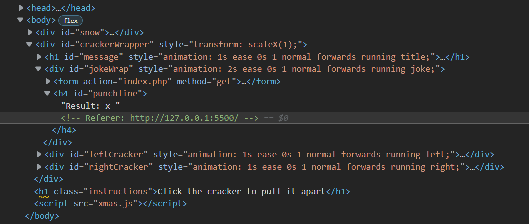 example referrer payload