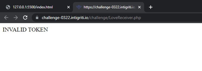 invalid token